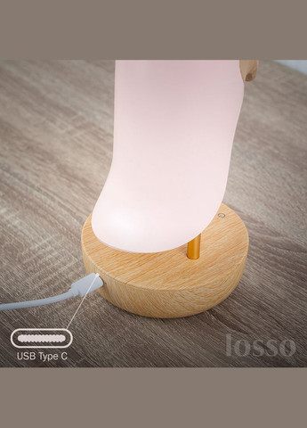 Ночник настольный светильник "Тукан" LJC-162, розовый Losso (327041654)