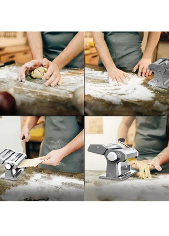 Ручна локшинорізка машинка тісторозкатка з розкаткою тіста для нарізки вермішелі 2 види локшини 21х21х14,5 см (480837-Prob) Unbranded (345559555)