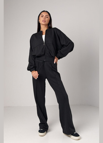 Спортивний костюм з прямими штанами та кофтою на блискавці Lurex (300073364)