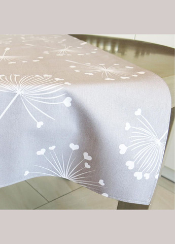 Скатерть дорожка для стола хлопковая с водоотталкивающим эфектом, ранер с тефлоновым покрытием "Одуванчики"37х100 Maystat (305390949)