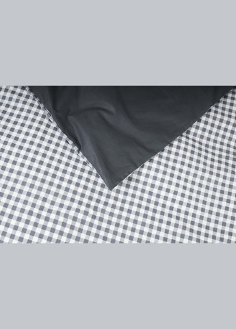 Комплект постельного белья King Size 220x240 наволочки 2х40х60 Ranforce Elite (MS-820000000) Moon&Star Gray Square (284416526)