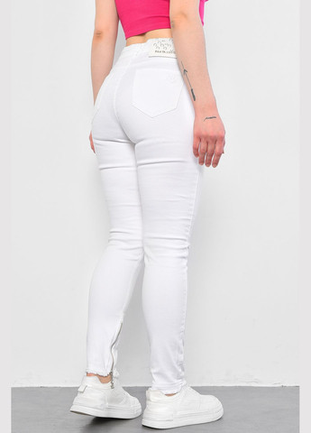 Джинси жіночі білого кольору Let's Shop - (292251675)