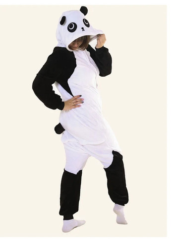 Піжама жіноча кігурумі Kigurumi Панда Біло-чорна More Веселая Панда (306621065)