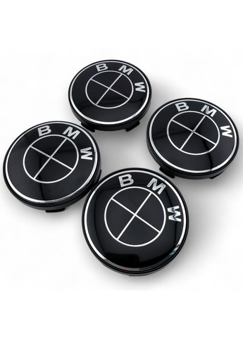 Колпачок в диски БМВ заглушка для дисков 60/56 мм Черный логотип (1 шт.) BMW (354698542)