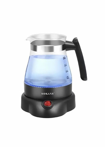 Электрическая турка на 800мл SK-09045 мощность 600вт стеклянная кофеварка Sokany (333144245)