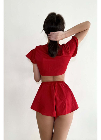 Красная пижама из шелка Perfect Female