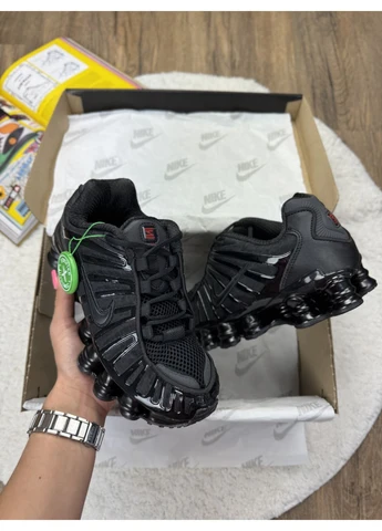 КРОССОВКИ ЖЕНСКИЕ NIKE SHOX TL BLACK НАЙК ШОКС ТЛ ЧЕРНЫЕ No Brand чёрные демисезоны (391964477)