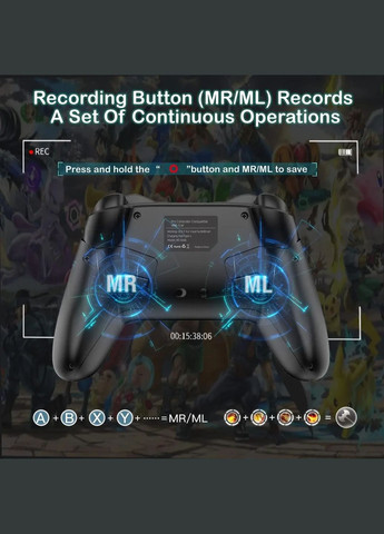 СТОК Беспроводной игровой контроллер для Switch Nintendo (296807994)