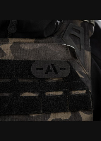 Нашивка група крові -A- наскрізна Laser Cut Black M-TAC (315339203)