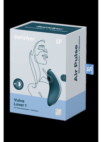 Вакуумный клиторальный стимулятор Vulva Lover 1 с вибрацией, Satisfyer (289868814)
