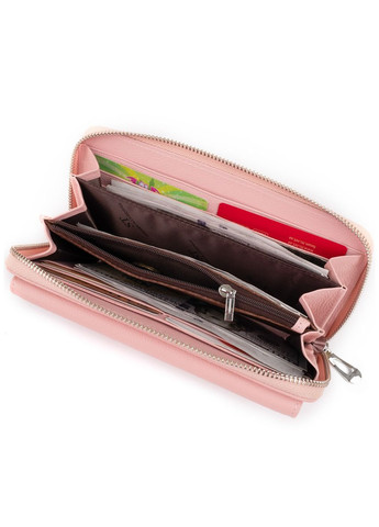 Гаманець пастельний жіночий 19297 Рожевий st leather (329150776)