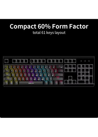 Игровая клавиатура с подсветкой для пк компьютера, Профессиональная разноцветная клавиатура KM36 Delux (369139010)