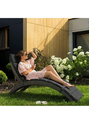 Садовый шезлонг Ciampino серо/графитовый Di Volio (361951387)