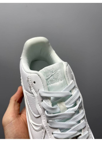 КРОССОВКИ ЖЕНСКИЕ NIKE AIR FORCE 1 PLT.AF.ORM FULL WHITE НАЙК АИР ФОРС 1 ПРЕМИУМ No Brand белые демисезоны (367171902)