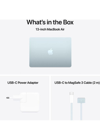 Ноутбук MacBook Air 13' M4 512GB Sky Blue (MC6U4UA/A) Apple (324022096)