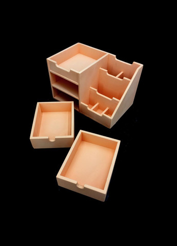 Настольный органайзер из дерева Лорел грейпфрут (КНЦ-006754) No Brand (328227732)