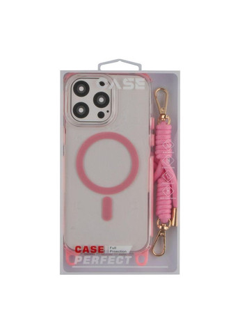 Чохол TPU+PC LanyardCase with MagSafe для iPhone 16 Pro Pink No Brand (340404968)