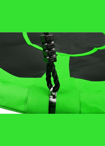 Садова гойдалка гніздо підвісна Light green кругла для дітей 110 см Funfit (364488119)