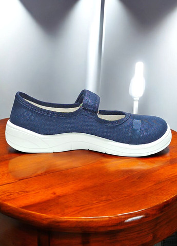 Дитячі ортопедичні тапочки капчики на липучці для дівчинки до школи на змінку Waldi (327432071)