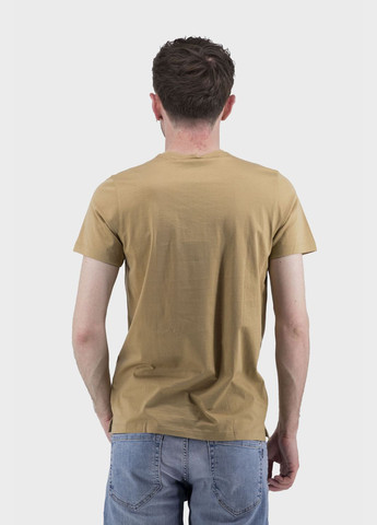 Бежева чоловіча літня футболка casual з круглим вирізом – 6 кольорів (, ), 36579 Buke