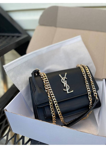 Женская сумка Ив Сен Лоран Yves Saint Laurent Black черная с цепкой ЗЛ на плечо No Brand (355466989)
