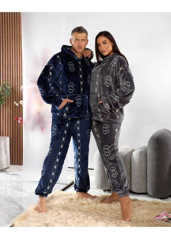 Графітова жіноча плюшева піжама Osoblyva