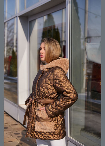 Темно-золотистая демисезонная куртка MN