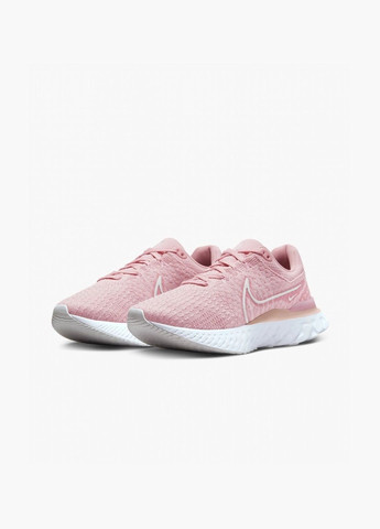 Кроссовки женские React Infinity Run Flyknit 3 Pink Dd3024-600 Nike розовые (333651944)