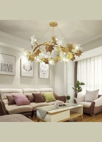 Люстра с декоративными листьями клена Ø60 см LineF (397587466)