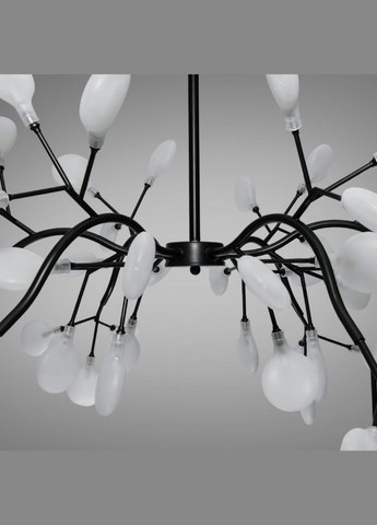 Люстра-підвіс металева чорна на штанзі 54 ламп G4 100х80 см Diasha (301346468)