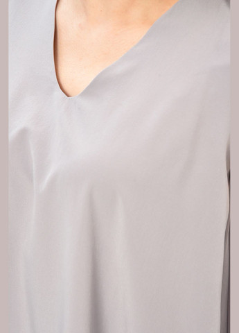 Серое повседневный платье женское однотонное серого цвета силуэтная Let's Shop однотонное