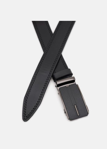 Чоловічий шкіряний ремінь 115v1genav25-black Borsa Leather (322189605)