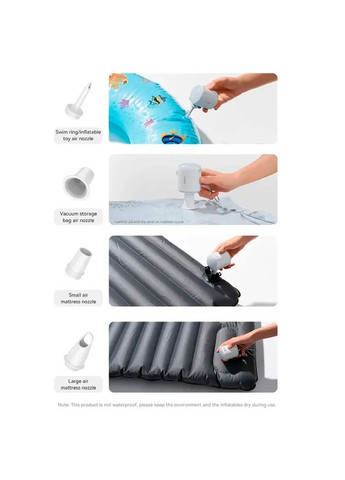 Аккумуляторный насос PocketGo Portable Air Pump (C11157700221-00) Baseus (323429376)