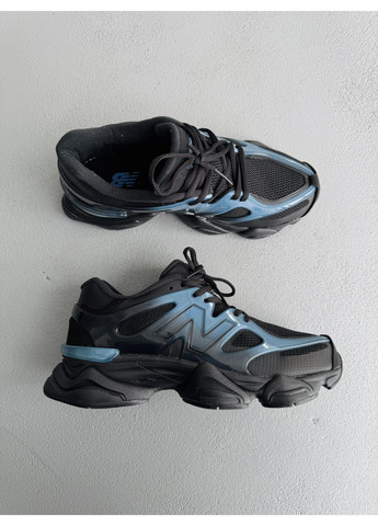 Чорні Осінні кросівки чоловічі new balance 9060 gradient blue / black нью беланс 9060 No Brand