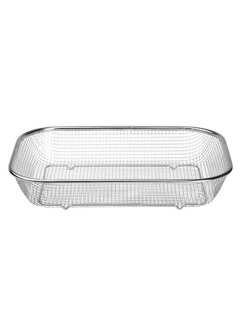 Сито-корзина для мытья овощей и фруктов из нержавеющей стали 37,5х27,5 см дуршлаг для кухни кухонный инвентарь ProDobro (364190293)