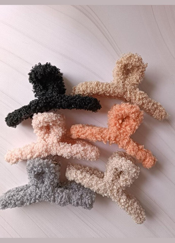 Шпилька краб хутро-петля баранчик No Brand (322578203)