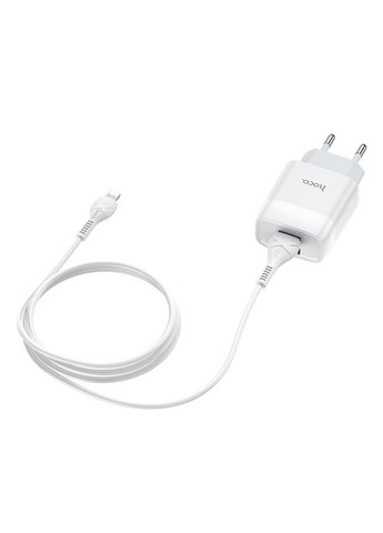 Сетевое зарядное устройство dual port charger set (iP)(EU) White Hoco C73A Glorious (368698019)