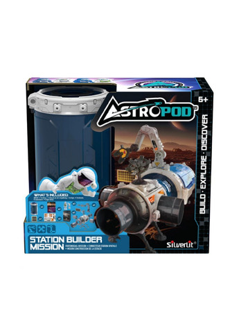 Игровой набор Миссия «Построй космическую станцию» Astropod конструктор с фигуркой 15,9х17,78х8,26 см Silverlit (289462936)