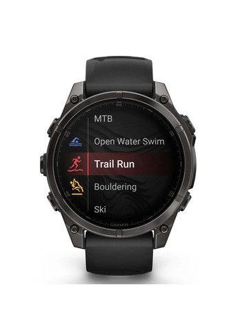 Smart Watch Fenix 8 47mm Sapphire Carbon Gray DLC Titanium Black/Pebble Gray B. (010-02904-29) Global Garmin (370617668)