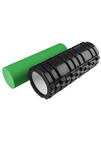 Ролик для йоги, массажа 2в1, 33 х 14 см, 33 х 9.5 см, пластик, EVA, чехол World Sport (312486384)