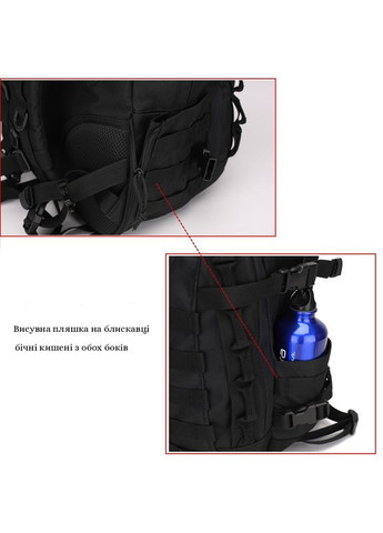 Тактична дорожня сумка MOLLE cargo bag 25л Black KT6006102 Solve (305743473)