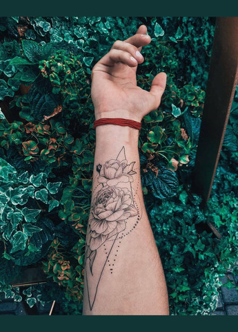 Тимчасове тату "Троянди у геометрії" Arley Sign (293510438)