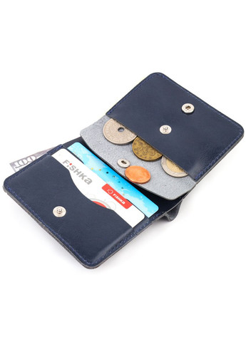 Портмоне для документів чоловіче з натуральної шкіри 16611 Синій Shvigel (306881927)