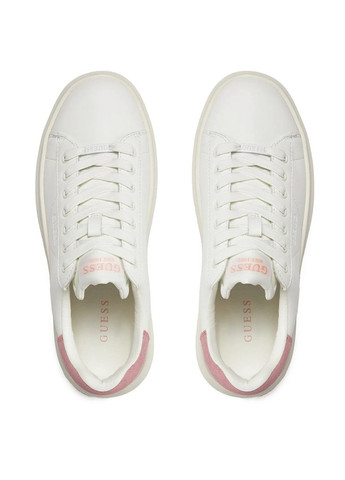 Белые женские кеды fljelb lea12 белый искусство. кожа Guess