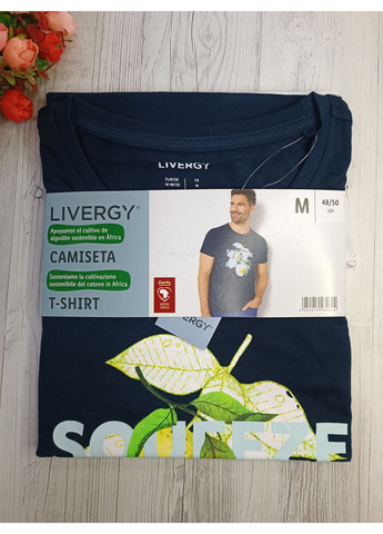 Синя чоловіча футболка Livergy