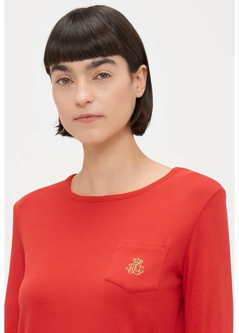 Красная всесезон пижама (лонгслив, брюки) лонгслив + брюки Ralph Lauren
