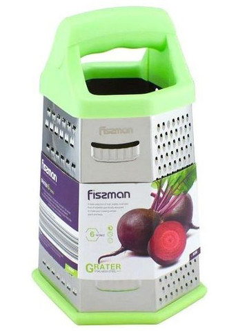 Терка 6-ти гранная Meotida с пластиковой ручкой, 24х11х8.5см Fissman (372294706)