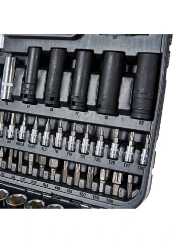 Набір головок торцевих 1/4″ та 1/2″ 111 предметів Master Impact + Superlock Vitals (393940153)