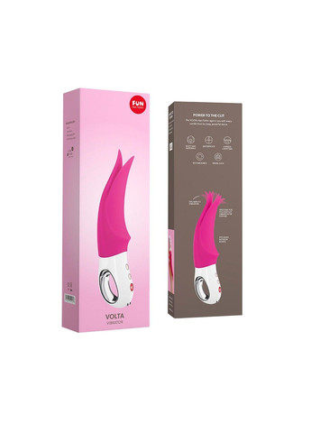 Вібратор для клітора VOLTA blackberry, гнучкий подвійний кінчик Fun Factory (333332956)