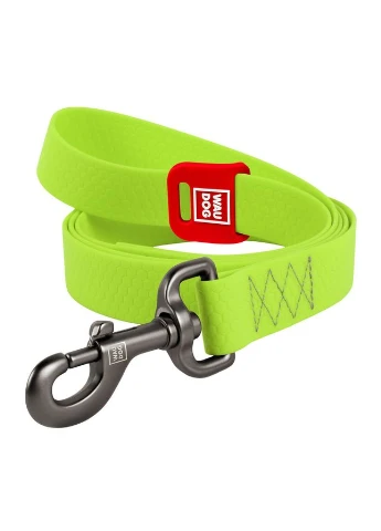 Повідець для собак водостійкий WAUDOG Waterproof, M, Ш 20 мм, Д 305 см салатовий Collar (377036876)